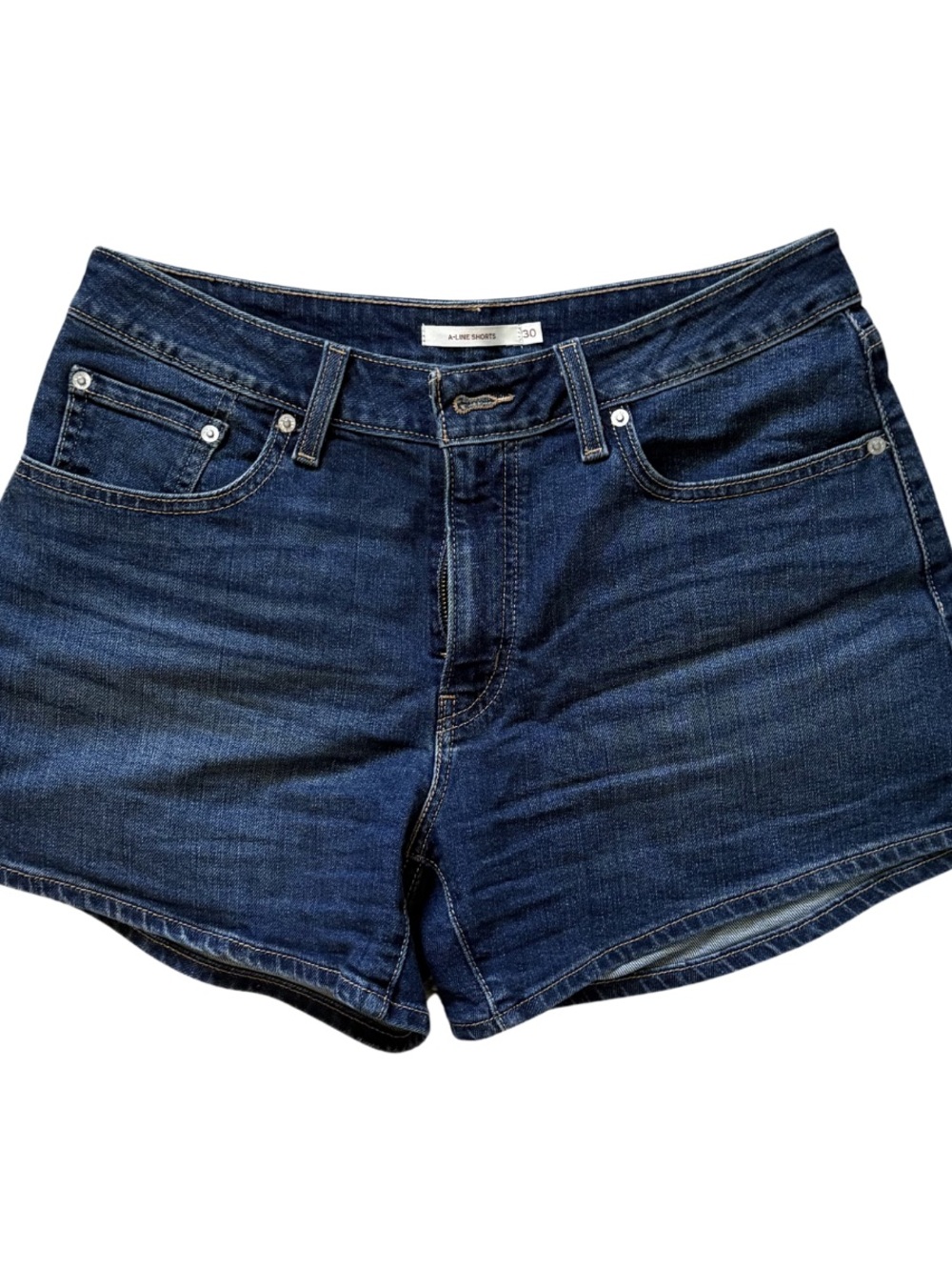 Women's Dark Denim High-Rise Jean Shorts